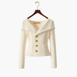 Elegant Short Ribbed Vest for Women – Comfortable Buttoned Knit