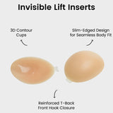 Front Closure Silicone Self-Adhesive Invisible Bra (2 pairs)