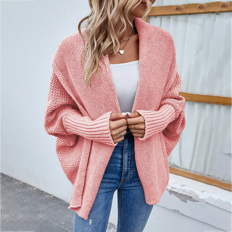 Loose knit vest for women
