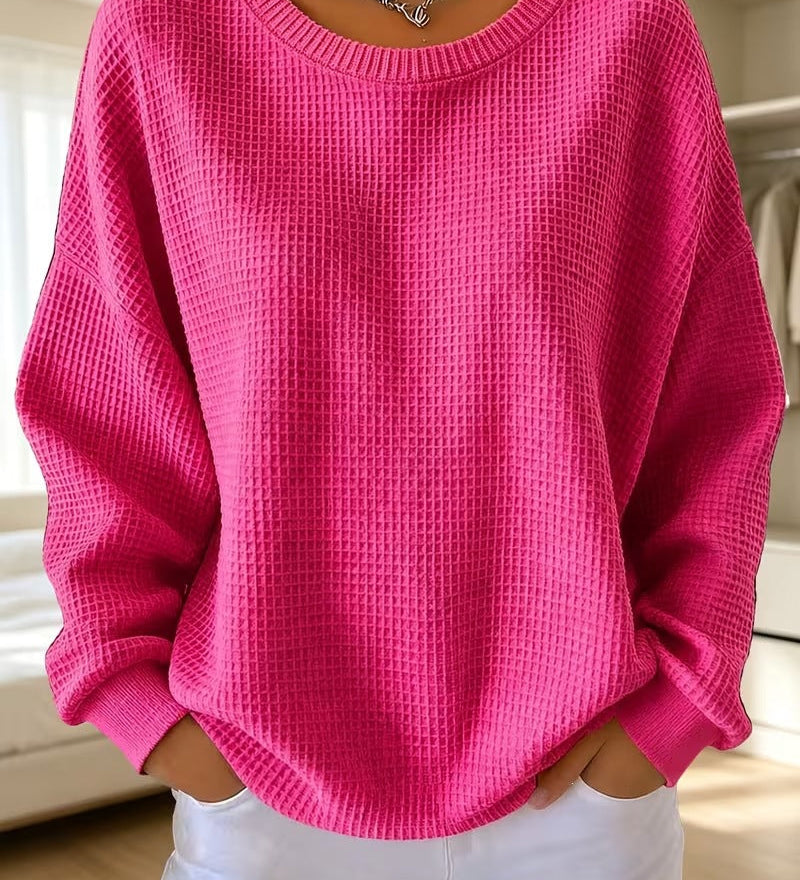 Women's quilted patchwork sweatshirt - Soft and casual