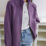 Relaxed-fit women's sweater coat - Soft and easy