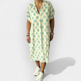 Kadli | Summer Dress with Collar and Light Line