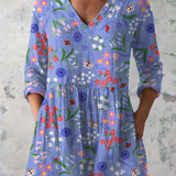 Amelie | Long Blouse with Striking Pattern