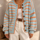 Women's round-neck cardigan – Chic and casual Euro-American style