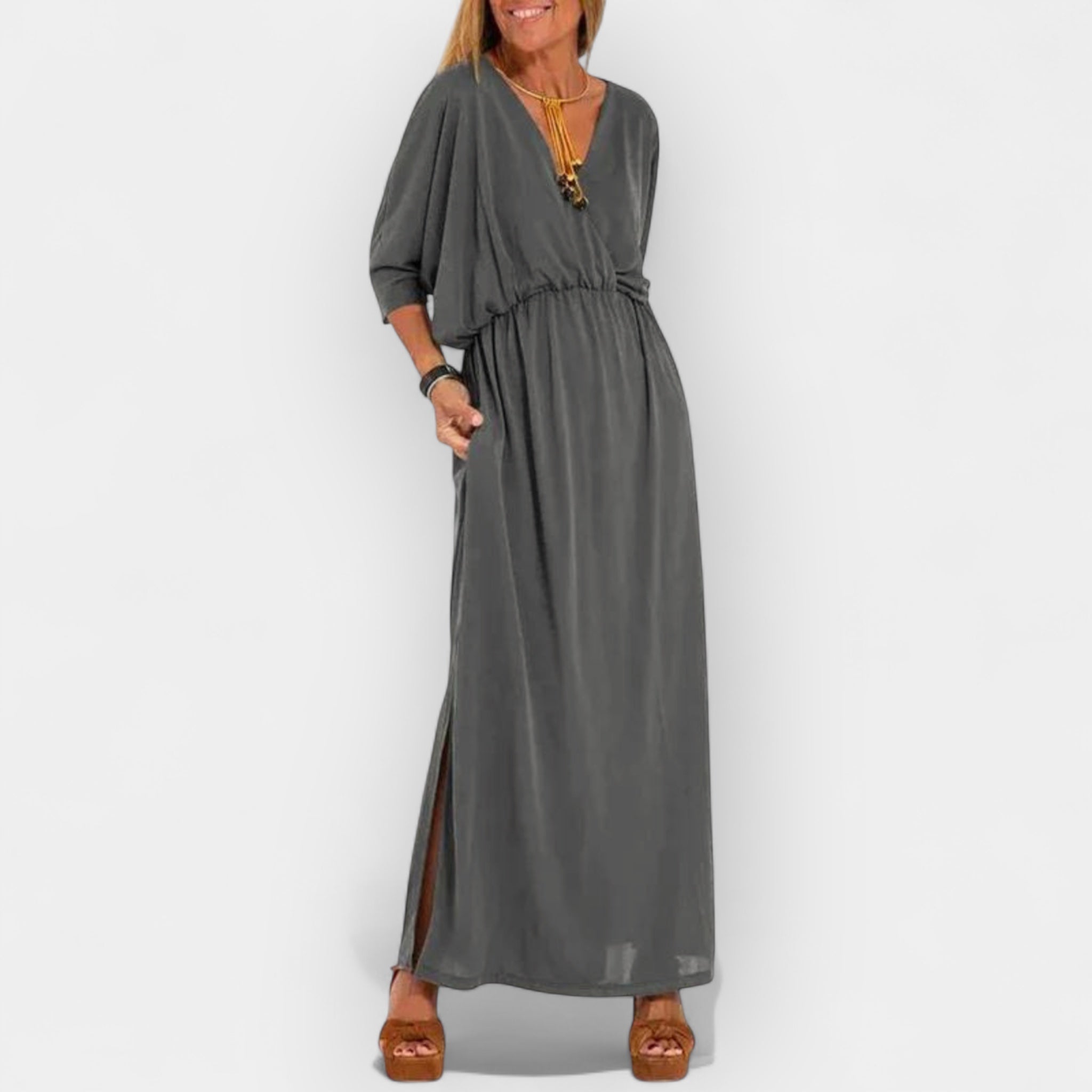 Olivia | Long Dress in Retro Style