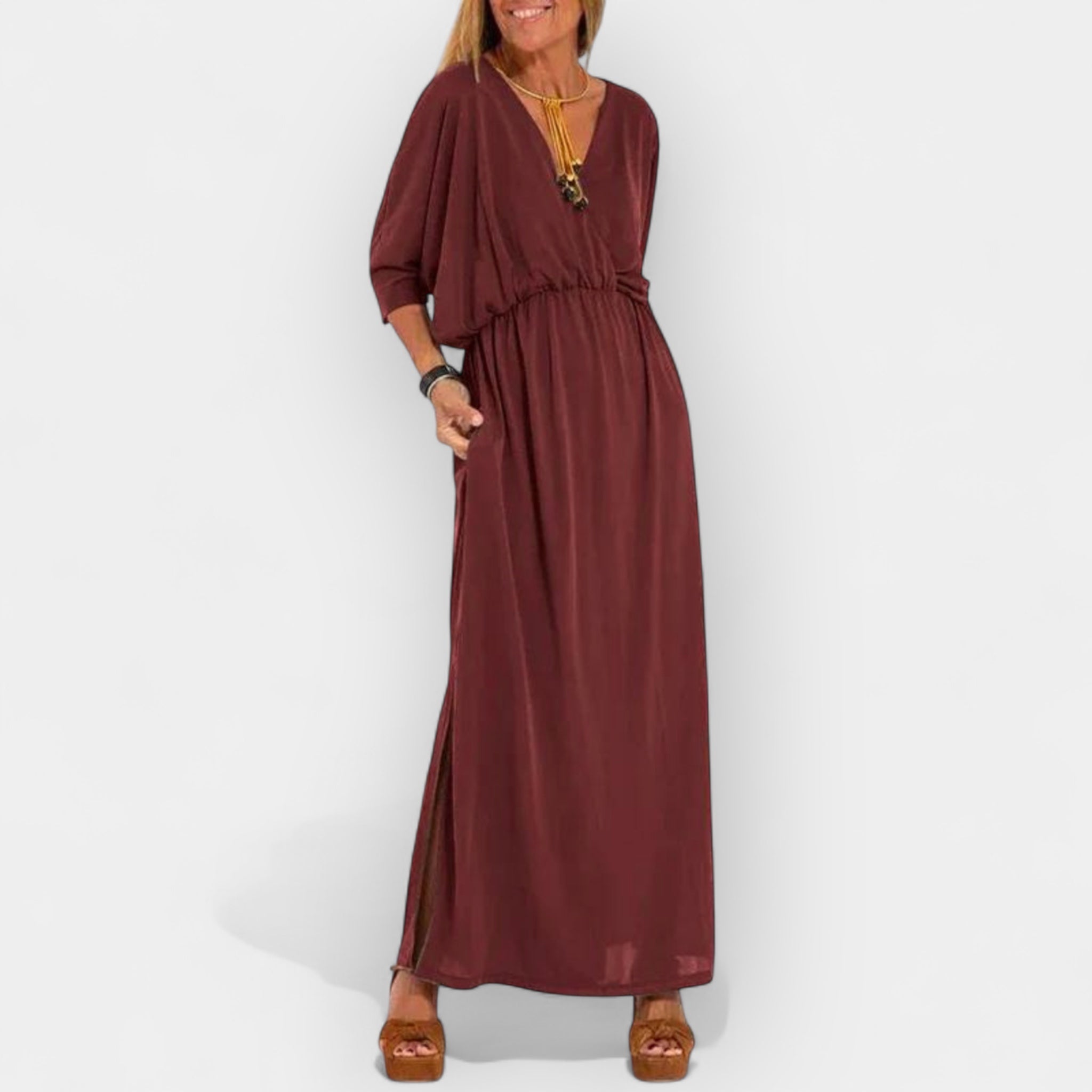 Olivia | Long Dress in Retro Style