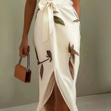 Elin | Elegant Wrap Dress with Floral Pattern