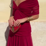 Louise | Elegant Maxi Dress with V-Neck