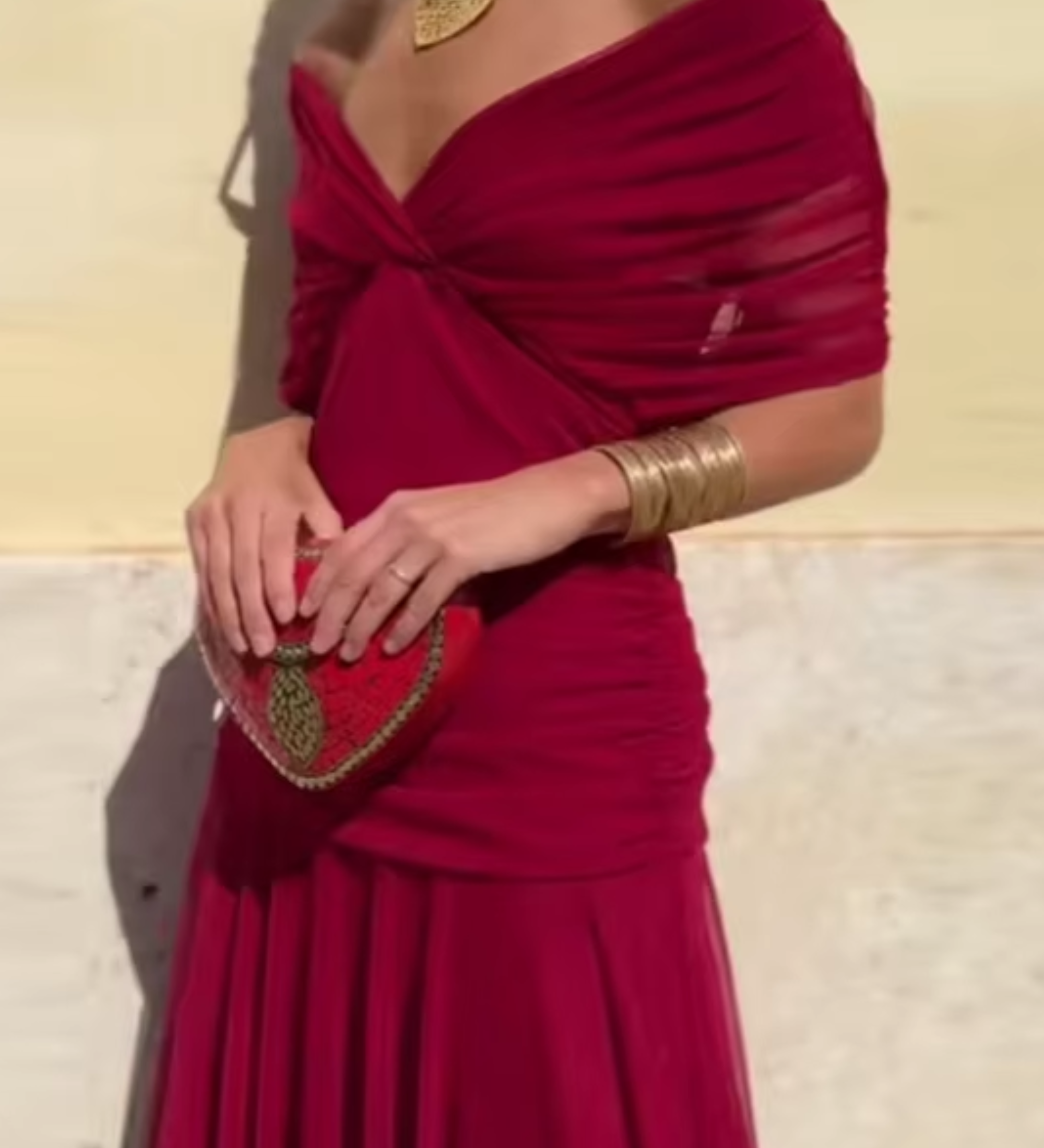 Louise | Elegant Maxi Dress with V-Neck