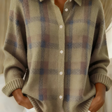 Fiammetta | Checked Knit Cardigan