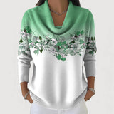 Aurora | Floral Jumper with High Neck
