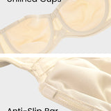 Full Support Non-Slip Convertible Bandeau Bra