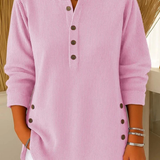 Nives | Henley Tunic with Buttons