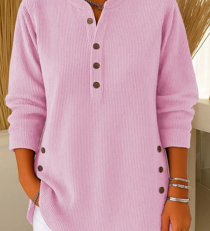 Nives | Henley Tunic with Buttons