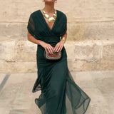 Louise | Elegant Maxi Dress with V-Neck