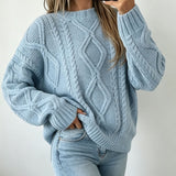 Women's loose-fit crew-neck sweater - Soft and casual
