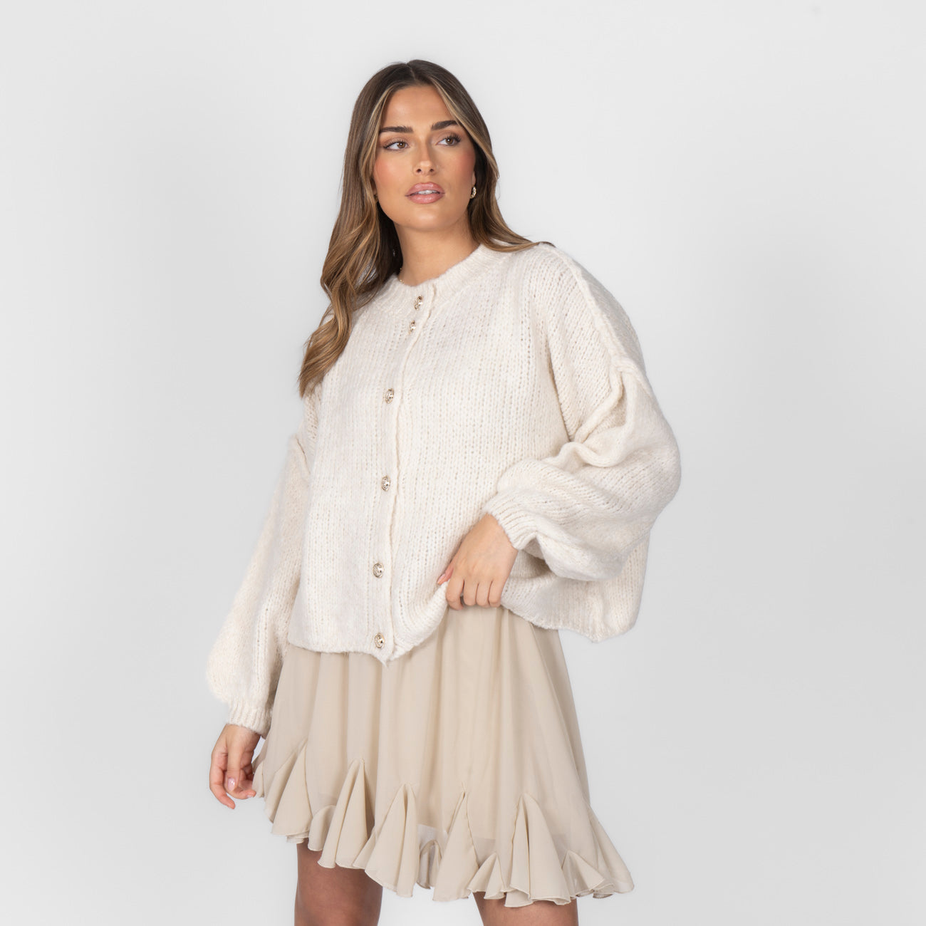 Oversized Cardigan Short "CozyGlam"