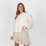 Oversized Cardigan Short "CozyGlam"