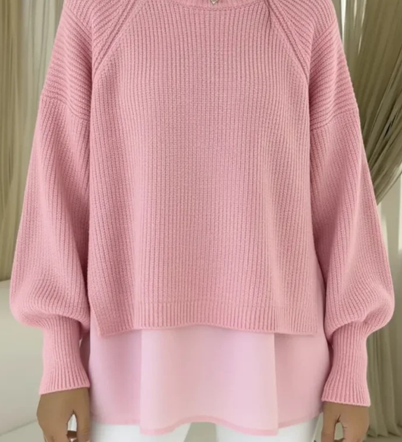 Women's two-piece-effect sweater – Chic and comfortable