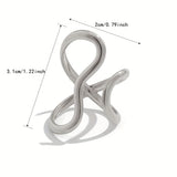 Chic Ring with Asymmetrical Wave