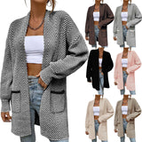 Long women's sweater with pockets - Loose and casual