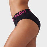 6 Pack LOVE Print Cotton Bikini Panties