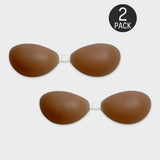 Front Closure Silicone Self-Adhesive Invisible Bra (2 pairs)