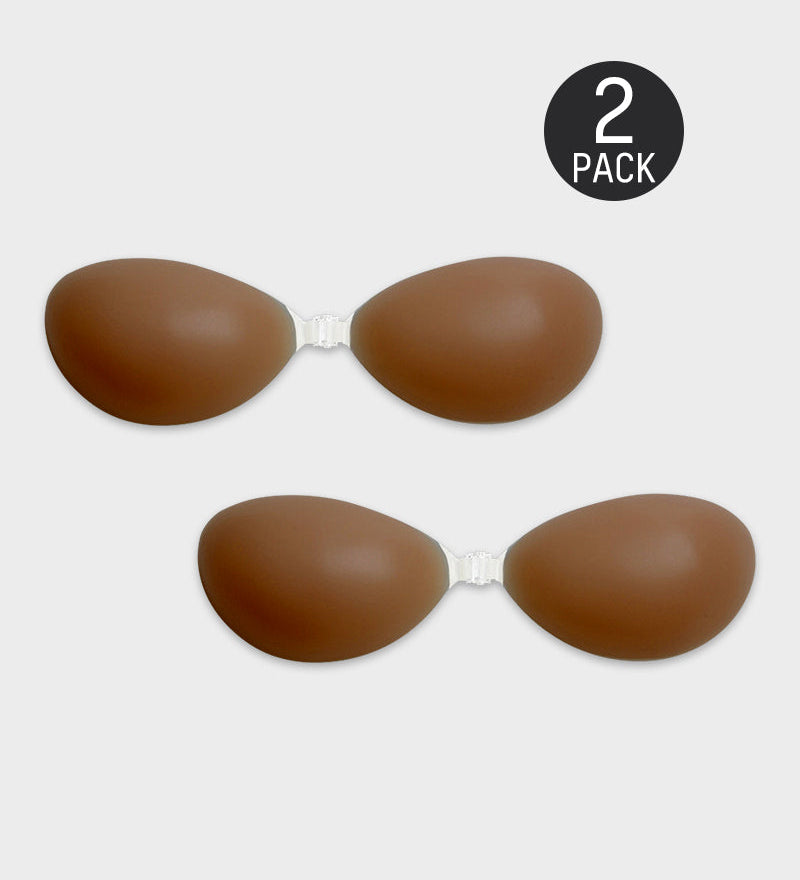 Front Closure Silicone Self-Adhesive Invisible Bra (2 pairs)