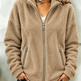 Women's Long Sleeve Soft Cut Cardigan - Flowing and Elegant