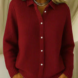 Rachele | Textured Cardigan with Buttons