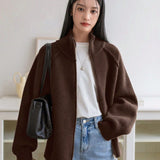 Relaxed-fit women's sweater coat - Soft and easy