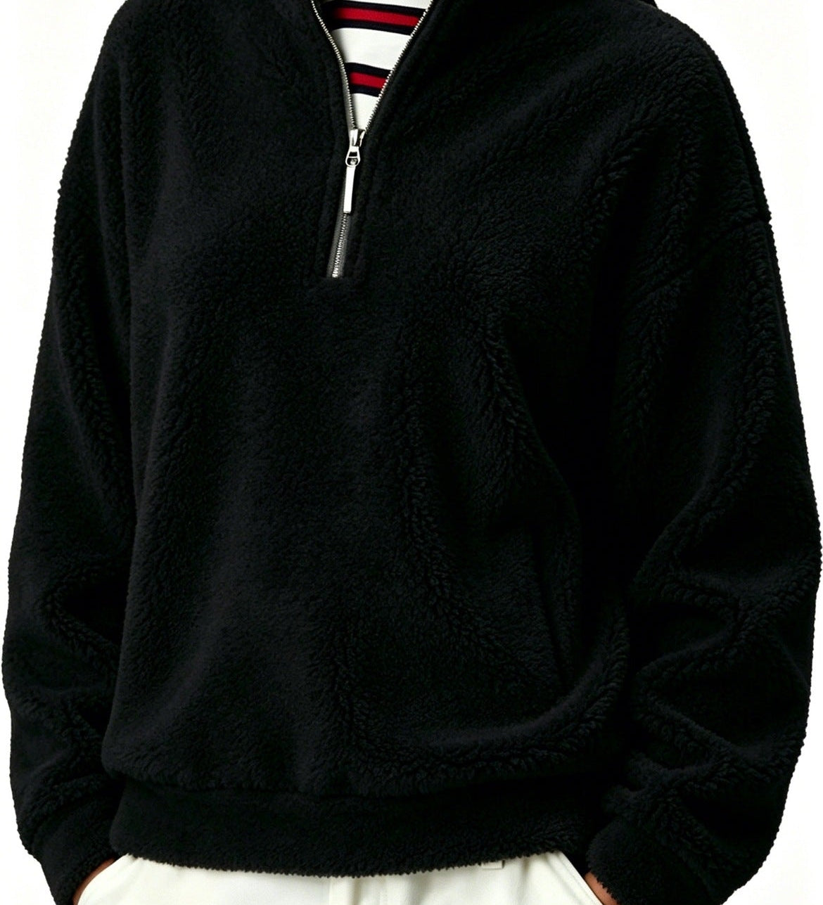 Women's double-fleece zip-up sweatshirt - Warm and practical