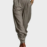 Magda - Cotton and Linen Long Sleeve Jumpsuit