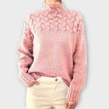 Eeva | Women's Sweater with Knitted Details