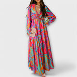 Irina | Lillelise patterned maxi dress