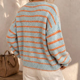 Women's round-neck cardigan – Chic and casual Euro-American style
