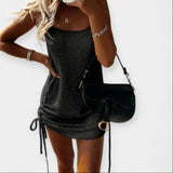 Lara | Sleeveless Knitted Dress with Bow