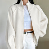 Relaxed-fit women's sweater coat - Soft and easy