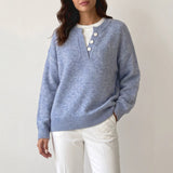 Women's two-piece zip-neck sweater - Modern and cosy