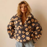Fleece sweatshirt for women – Casual zip-up sweater with pocket