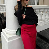 Loose Shoulder Sweater for Women – Modern, Elegant and Casual Knit