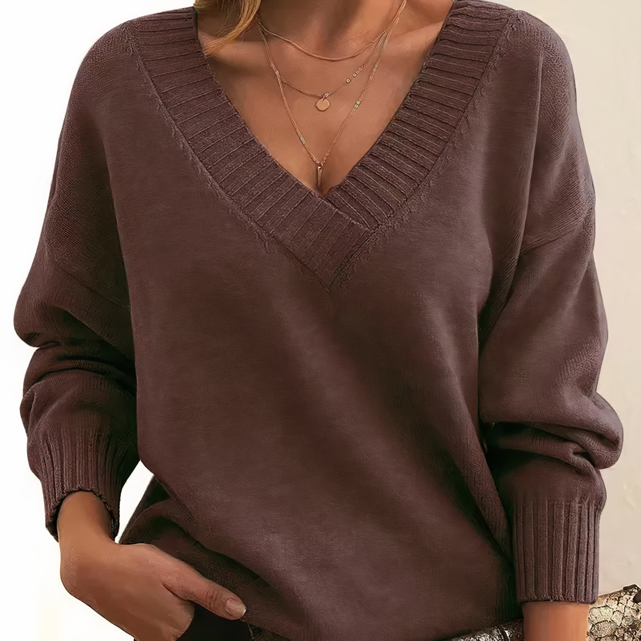 Comfortable fashionable sweater for women - autumn