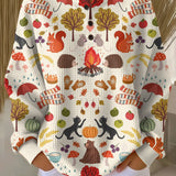 Mathilde | Jumper with Autumn Forest Motif
