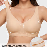 Anti-Gravity™ Wide-Strap Deep-V Lift Bra