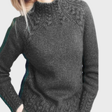 Reeli | Elegant Knitted High Neck Jumper