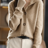 Button-front women's cardigan - Soft and easy to wear