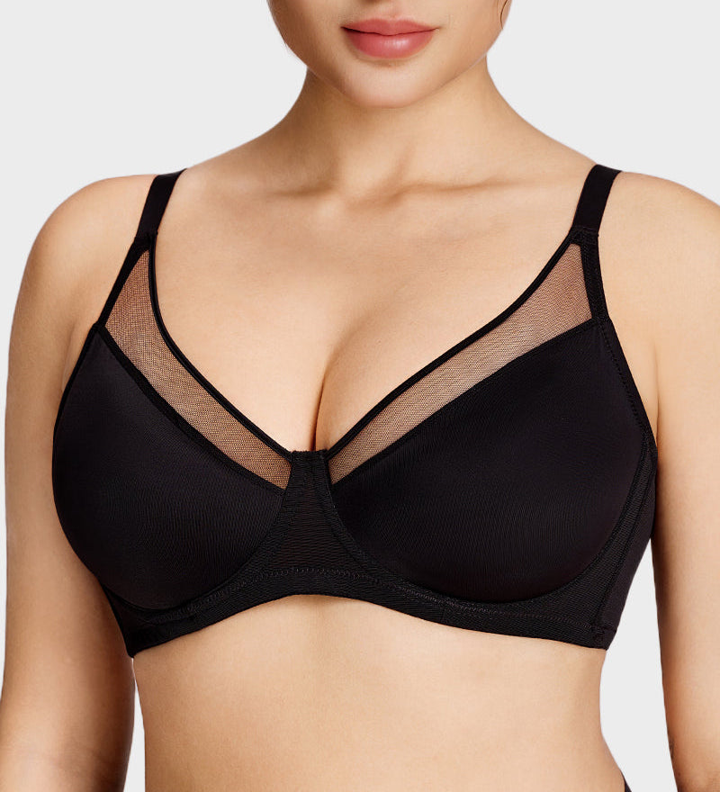 Breathable Mesh Minimiser Support Bra