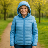Frances | Mid-Season Coat, Light Blue