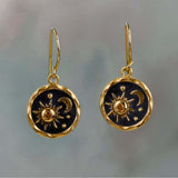 Boho Sun and Moon Earrings