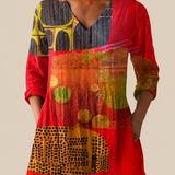 Skylar | Long Blouse with a Striking Pattern